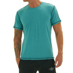 Elevate Short Sleeve Fitness T Shirt // Sea Foam Blue (M)