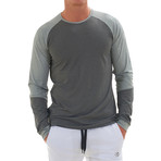 Ryker Long Sleeve Fitness T-Shirt // Gray (S)