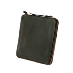 Leather Portfolio Pouch // Olive Green