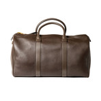Leather Weekender Bag // Dark Brown