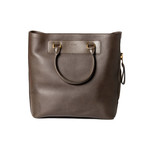 Leather Tote Bag // Dark Brown