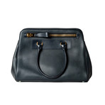 Leather Briefcase // Midnight Blue