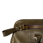 Leather Briefcase // Olive Green