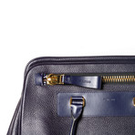Leather Briefcase // Navy Blue