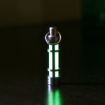 TEC T3 Titanium Glow Fob (Green Glow)