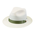 Tolouse Hat // White + Green (6.75)