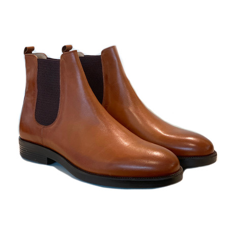 Soft Leather Chelsea Boot // Cognac (US: 7)