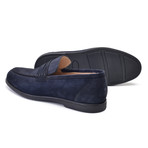 Soft Suede Penny Loafer // Navy (US: 9)