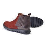 Two Tone Chelsea Boot // Rust + Brown (US: 10.5)