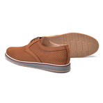 Perforated Nubak Leather Casual Lace Up // Tobacco (US: 9.5)