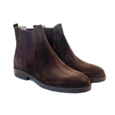 Soft Leather Chelsea Boot// Brown Suede (US: 7)