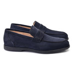 Soft Suede Penny Loafer // Navy (US: 10.5)