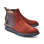 Two Tone Chelsea Boot // Rust + Brown (US: 9)