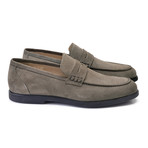 Soft Suede Penny Loafer // Taupe (US: 10.5)