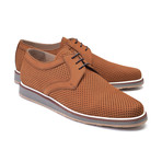 Perforated Nubak Leather Casual Lace Up // Tobacco (US: 8)