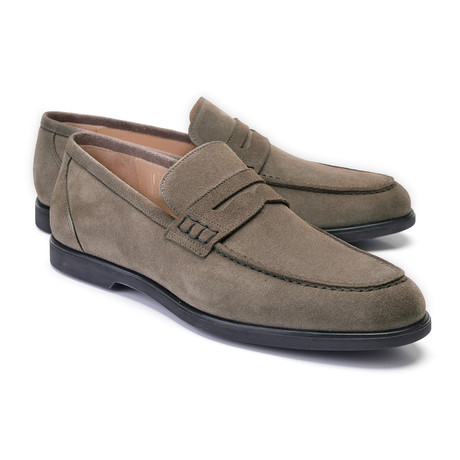 Soft Suede Penny Loafer // Taupe (US: 7)