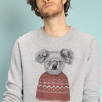 Winter Koala Sweatshirt // Gray (Small)
