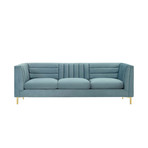 Modway // Ingenuity Channel Sofa // Light Blue