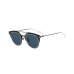 Women's Composit Sunglasses // Semi Matte Blue + Blue