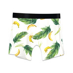 Men's Boxer Briefs // Bananas // Yellow + Green (M)