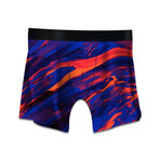 Men's Boxer Briefs // Color Swirls // Blue + Red (XL)
