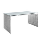 Modway // Gridiron Dining Table // Stainless