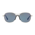 Men's 2449S Sunglasses // Silver + Blue