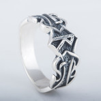 Norse Raido Rune Ring // Silver (9.5)