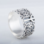 Algiz Rune Norse Ring // Silver (13)