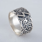 Scandinavian Sowelu Rune Ring // Silver (9)