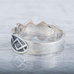Norse Ansuz Rune Ring // Silver (11.5)