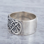 Scandinavian Raido Rune Ring // Silver (10.5)