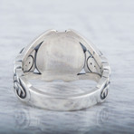 Vegvisir Viking Ring // Silver (9.5)