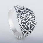 Vegvisir Viking Ring // Silver (11)
