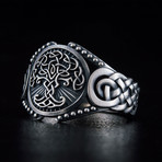 Viking Yggdrasil Ring // Silver (7)