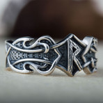 Norse Raido Rune Ring // Silver (11)