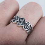 Norse Ansuz Rune Ring // Silver (9.5)