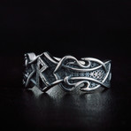 Norse Raido Rune Ring // Silver (8)