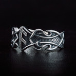 Norse Ansuz Rune Ring // Silver (10)
