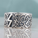 Scandinavian Sowelu Rune Ring // Silver (7)