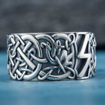 Scandinavian Sowelu Rune Ring // Silver (9.5)