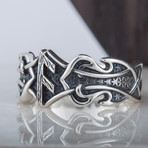 Norse Ansuz Rune Ring // Silver (10.5)