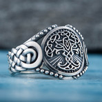 Viking Yggdrasil Ring // Silver (9)