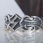 Norse Sowelu Rune Ring // Silver (10.5)