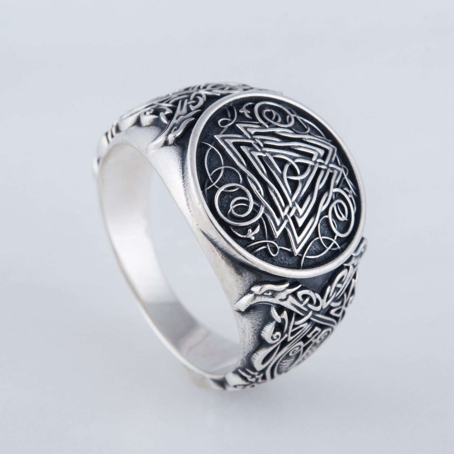 Viking Valknut Ring // Silver (6) - Viking Workshop - Touch of Modern