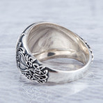 Norse Helm of Awe Ring // Silver (9.5)