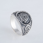Norse Valknut Ring // Silver (10)