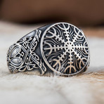Norse Helm of Awe Ring // Silver (10)