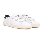 Bradley Velcro Sneaker // White Milled Leather (US: 8.5)