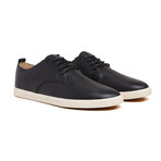 Ellington Leather Sneaker // Black Milled Tumbled Leather (US: 7.5)